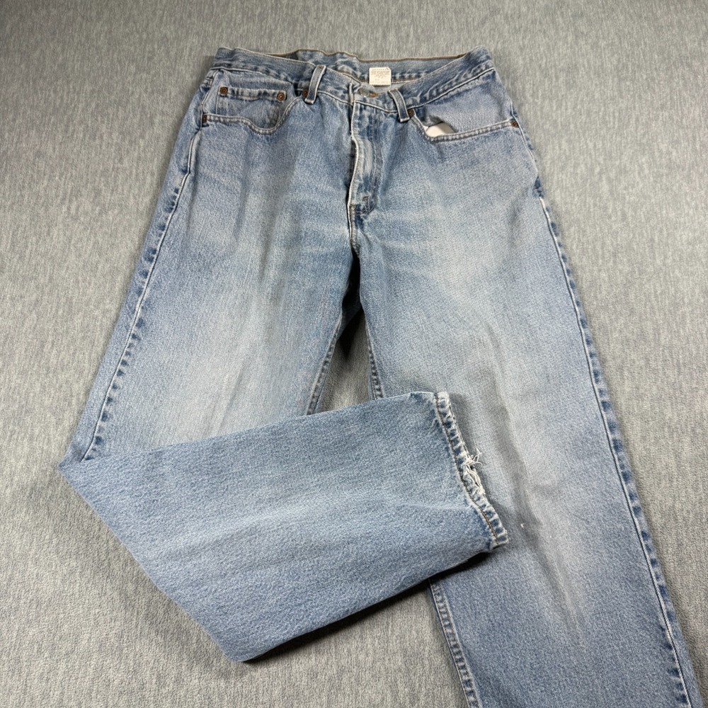 Levi's 550 Jeans Mens 34x32 Light Wash Denim Relaxed Fit Tapered Casual Everyday